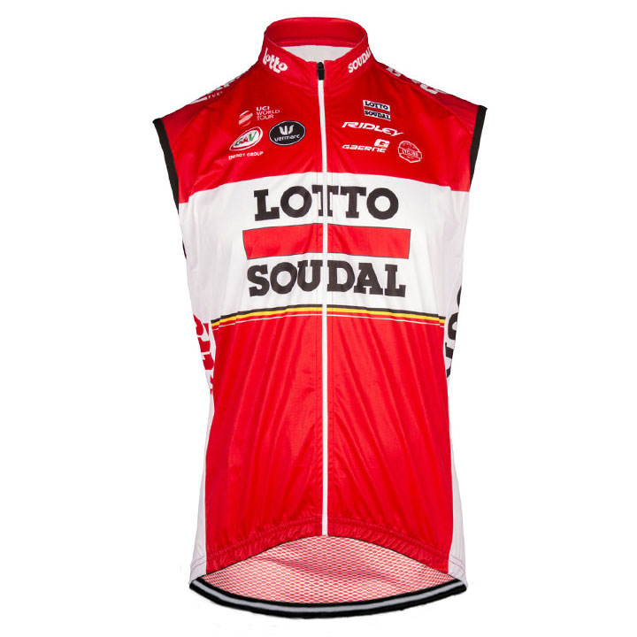 Gilet antivento Lotto Soudal 2017 rosso - Clicca l'immagine per chiudere